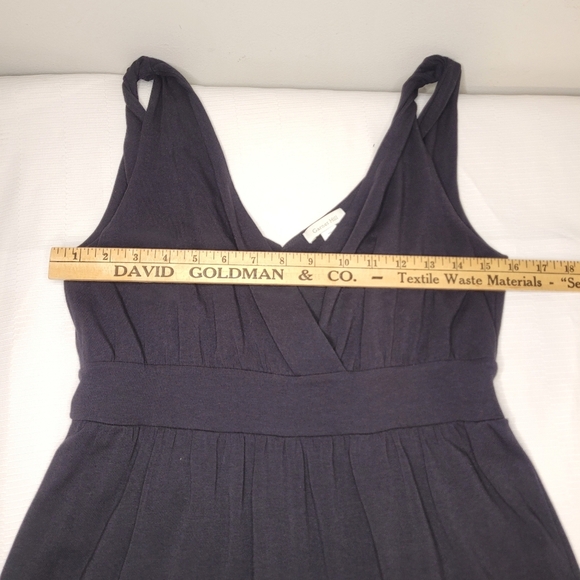 Garnet Hill Black Jersey Knit Maxi Dress sz 8 - Picture 5 of 9